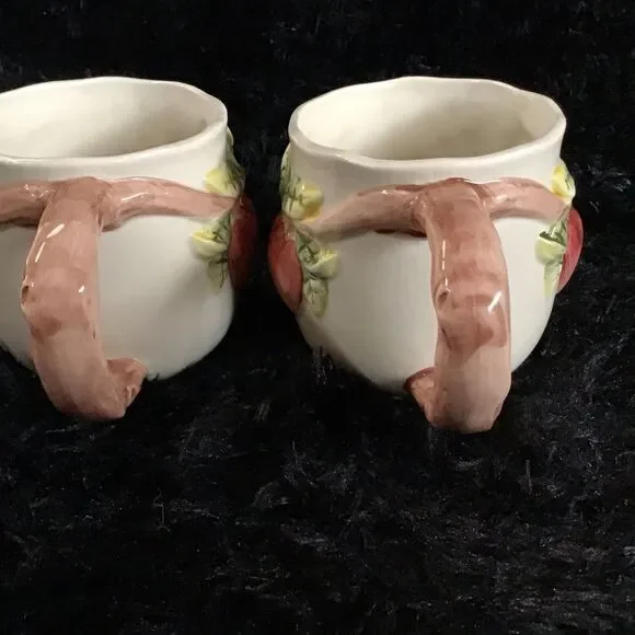 Carolyn Bessette Kennedy 3D Apple Mugs 1992 Vintage Cottage Farmhouse - Picture 4 of 8